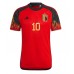 Belgien Eden Hazard #10 Fußballbekleidung Heimtrikot WM 2022 Kurzarm